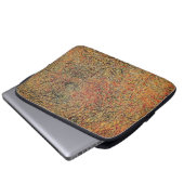 Feld-Gras Laptopschutzhülle (Vorne Knopf)