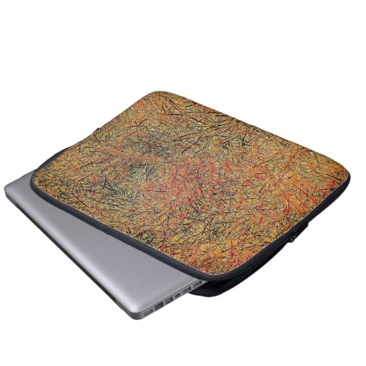 Feld-Gras Laptopschutzhülle (Vorne Knopf)