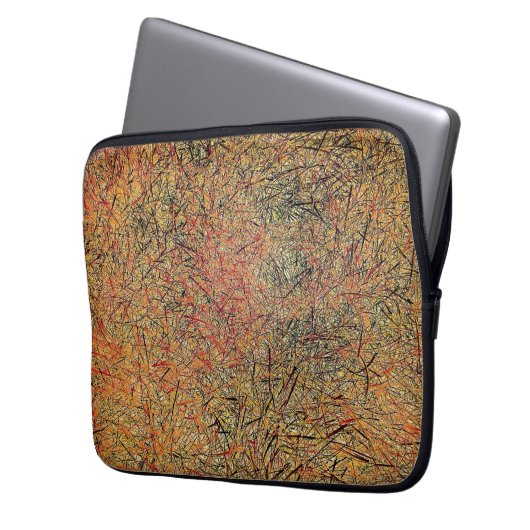 Feld-Gras Laptopschutzhülle (Vorderseite Links)