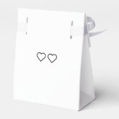 Feld Herz-Gastgeschenk Hochzeit Geschenkschachtel (Rückseite)