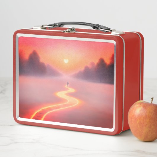 Feld "Herzpfeifen": Ihr innerer Leuchtführer Gelas Metall Brotdose (Beispiel)