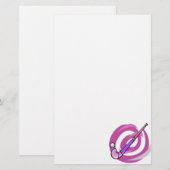Feld-Hockey Briefpapier (Vorne/Hinten)