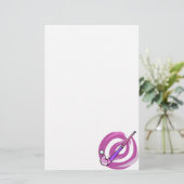 Feld-Hockey Briefpapier (Stehend Vorderseite)