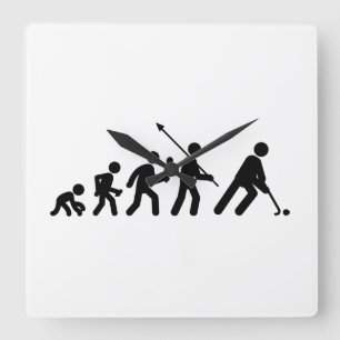 Feld-Hockey Quadratische Wanduhr