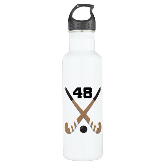 Feld-Hockey Spieler-einheitliche Zahl 48 Trinkflasche (Vorderseite)