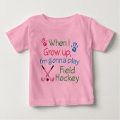 Feld-Hockey-Spieler (Zukunft) Baby T-shirt (Vorderseite)