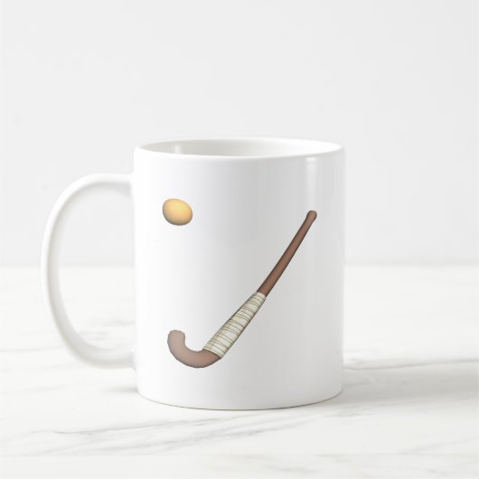 Feld-Hockey-Stock u. Ball Kaffeetasse (Links)