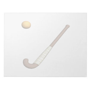 Feld-Hockey-Stock u. Ball Notizblock