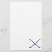 Feld-Hockey-Stöcke Briefpapier (Vorderseite)