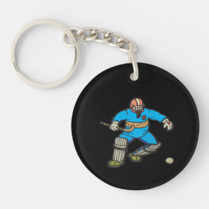 Feld-Hockey-Tormann Schlüsselanhänger