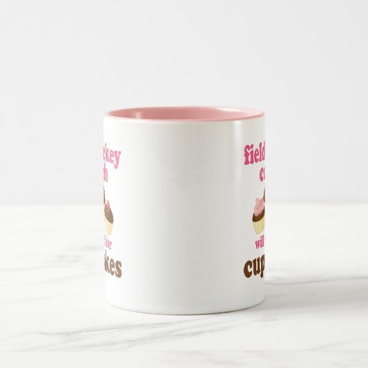 Feld-Hockey-Zug-(lustiges) Geschenk Zweifarbige Tasse (Mittel)