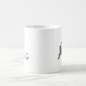Feld-Hockeygrau-Silhouette Kaffeetasse (Mittel)