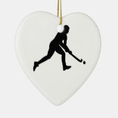 Feld-Hockeymädchen Keramikornament (Rechts)