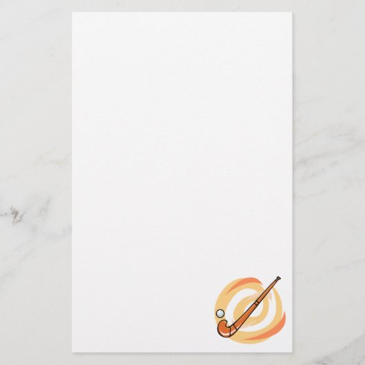 Feld-Hockeyorangenlogo Briefpapier (Vorderseite)
