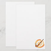 Feld-Hockeyorangenlogo Briefpapier (Vorne/Hinten)