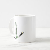 Feld-Hockeystock Kaffeetasse (Vorderseite Links)