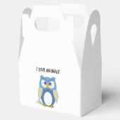 Feld "I Liebe Tiere" Geschenkschachtel (Geöffnet)