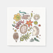 Feld Igel Serviette (Vorderseite)
