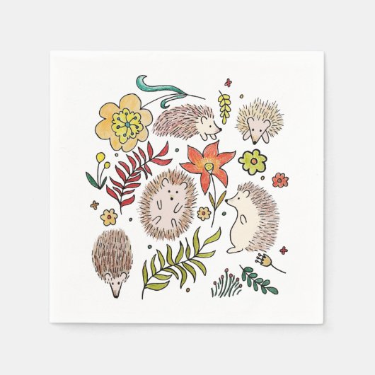Feld Igel Serviette (Vorderseite)