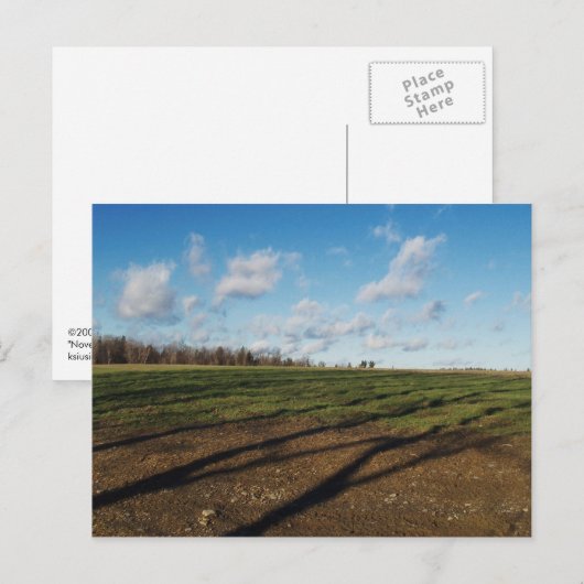 Feld III. November Postkarte (Vorne/Hinten)