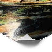 "Feld im Herbst" digital verändertes Abstraktes Fo Fotodruck (Ecke)