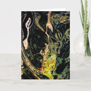 "Feld im Herbst" digital verändertes Abstraktes Fo Karte