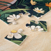 Feld "Labrador Retriever"-Blume Puzzle (Seite)