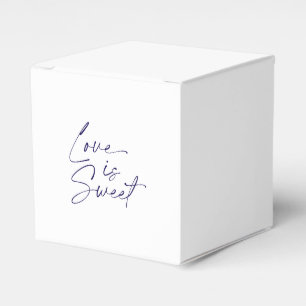 Feld "Liebe ist süß" Minimalistische Gastgeschenk Geschenkschachtel