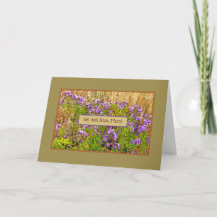 "FELD LILA WILDBLUMEN"/GUT/PERSONALISIEREN KARTE