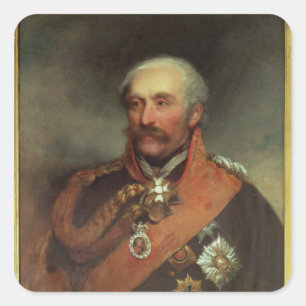 Feld-Marschall-Prinz Von Blucher c.1816 Quadratischer Aufkleber