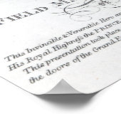 Feld Marshal Prince Blucher von Wahlstadt Poster (Ecke)