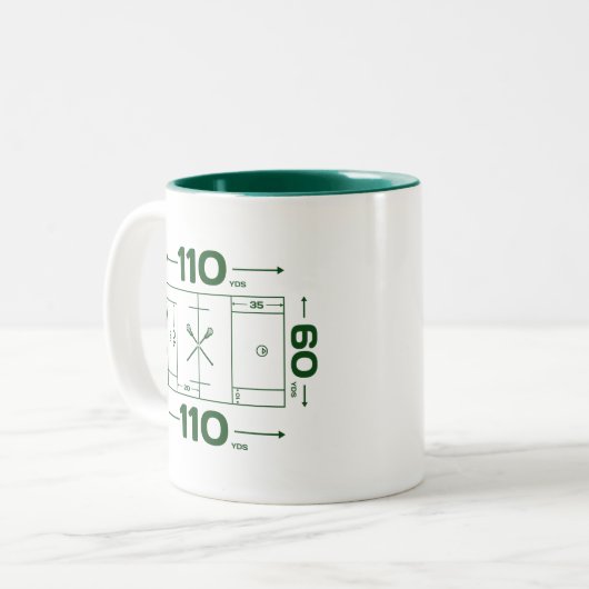 Feld-Maße Zweifarbige Tasse (Vorderseite Links)