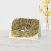 Feld-Maus-Karte Karte (Gelbe Blume)