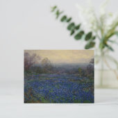 Feld mit Blauem Lupine, 1918 Postkarte (Stehend Vorderseite)