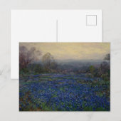 Feld mit Blauem Lupine, 1918 Postkarte (Vorne/Hinten)