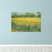Feld mit Blume in der Nähe der Leinwand Arles (Insitu (Holzboden))