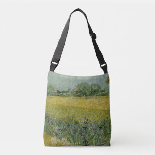Feld mit Blume in der Nähe von Arles Tragetaschen Mit Langen Trägern