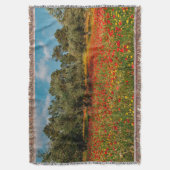 Feld mit Blume und Bäumen Decke (Vorderseite Vertikal)