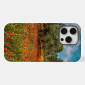 Feld mit Blumen und Bäumen iPhone Hülle (Rückseite (Horizontal))