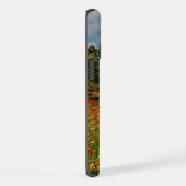 Feld mit Blumen und Bäumen iPhone Hülle (Rechte Seite)