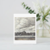 Feld mit Gewitter, Vincent van Gogh Postkarte (Stehend Vorderseite)