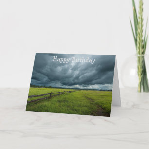 Feld mit Holzzaun Karte