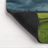 Feld mit Holzzaun Mousepad (Ecke)