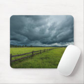 Feld mit Holzzaun Mousepad (Mit Mouse)