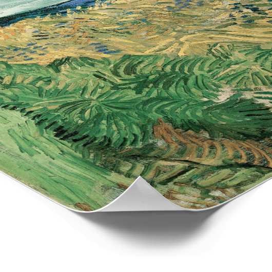 Feld mit Kornblumen | Vincent van Gogh Poster (Ecke)