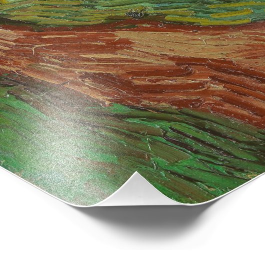 Feld mit Krähen Fotodruck (Ecke)