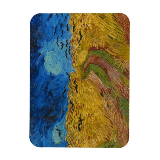 Feld mit Krähen Magnet (Vertikal)