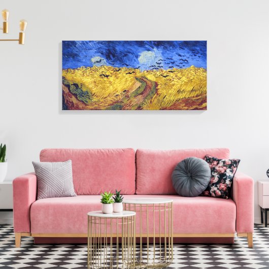 Feld mit Krähen | Van Gogh | Leinwanddruck (Insitu (Wohnzimmer))