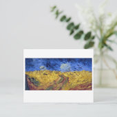 Feld mit Krähen | Van Gogh | Postkarte (Stehend Vorderseite)
