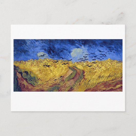 Feld mit Krähen | Van Gogh | Postkarte (Vorderseite)